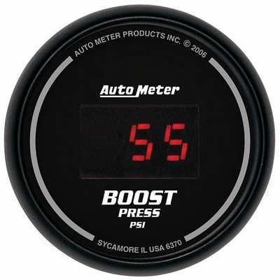 Autometer SportComp 52mm Digital 0-60 PSI Boost Gauge thumbnail 1