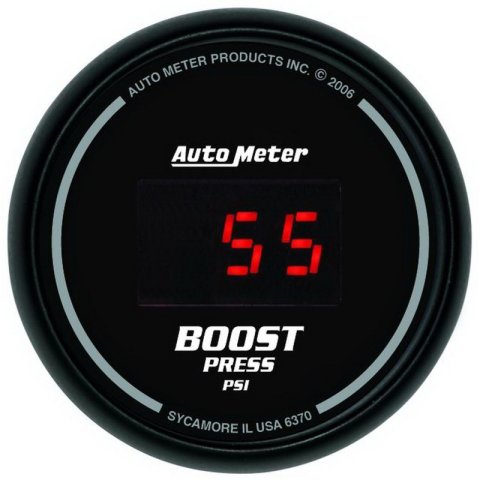 Autometer SportComp 52mm Digital 0-60 PSI Boost Gauge thumbnail 2