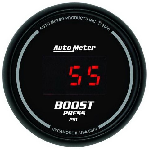 Autometer SportComp 52mm Digital 0-60 PSI Boost Gauge thumbnail 4