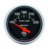 Autometer Sport-Comp 52mm SSE 100-250F Oil Temperature Gauge thumbnail 8
