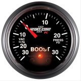 Autometer Sport-Comp II 52mm 30 IN HG / 30 PSI Electronic Boost/Vacuum Gauge thumbnail 2