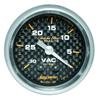 Autometer 2-1/16in Vacuum Gauge Carbon Fiber Mechanical 30Hg thumbnail 8