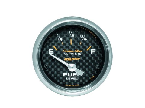 Autometer Carbon Fiber 52mm 240 Empty-33 Full Electronic Fuel Level Gauge thumbnail 8