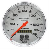 Autometer Speedometer 5in 140 MPH GPS Marine Chrome Ultra-Lite Gauge thumbnail 1