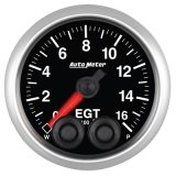 Autometer Elite 52mm 0-1600F EGT Peak & Warn w/ Electronic Control Gauge thumbnail 1