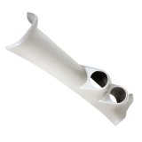 Autometer 00-05 Dodge Neon 2-1/6in A-Pillar Full Dual Gauge Pod - Tan thumbnail 2