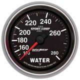 Autometer Sport-Comp II 2-5/8in 140-280 Deg Mechanical Water Temp Gauge thumbnail 1