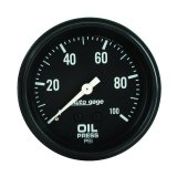 Autometer AutoGage 2-5/8in Mechanical Black 0-100 PSI Oil Pressure Gauge thumbnail 4