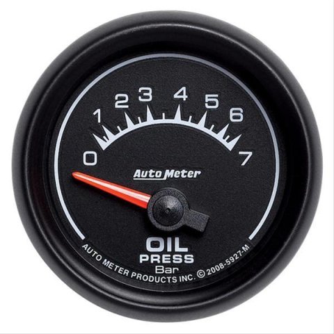 Autometer ES 52.4mm 0-7 Bar Oil Pressure SSE Gauge