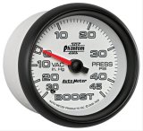 Autometer Phantom II 2-5/8in 30INHG-45PSI Phantom Mechanical Boost/Vacuum Gauge thumbnail 3