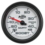 Autometer Phantom II 2-5/8in 30INHG-45PSI Phantom Mechanical Boost/Vacuum Gauge thumbnail 8