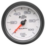 Autometer Phantom II 2-5/8in 100 PSI Stepper Motor Oil Pressure Gauge thumbnail 1