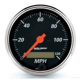 Autometer Designer Black 3-1/8in Electronic Programmable 120MPH Speedometer thumbnail 1