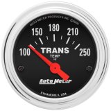 Autometer Traditional Chrome 2-1/16in 100-250 Degree F Electric Transmission Temperature Gauge thumbnail 3