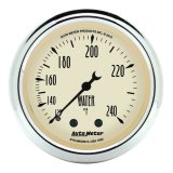 Autometer 2-1/16 inch Mechanical Antique Beige Water Temp Gauge 120-240 Deg F thumbnail 2