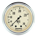 Autometer 2-1/16 inch Mechanical Antique Beige Water Temp Gauge 120-240 Deg F thumbnail 4