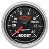 Autometer GM Bowtie Black 2-1/16in Boost/Vacuum 30in HG - 20 PSI Mechanical thumbnail 6