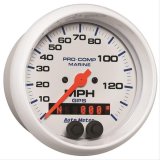 Autometer Gauge GPS Speedometer 3-3/8in 140 MPH Marine White Gauge thumbnail 2