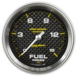 Autometer Marine Carbon Fiber 2-1/16in 15 PSI Digital Stepper Motor Fuel Pressure Gauge thumbnail 3