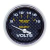 Autometer Marine Carbon Fiber 2-1/16in 18V Electric Voltmeter Gauge thumbnail 5
