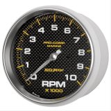 Autometer Marine Carbon Fiber 5in 10K RPM In-Dash Tachometer Gauge thumbnail 1
