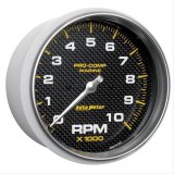 Autometer Marine Carbon Fiber 5in 10K RPM In-Dash Tachometer Gauge thumbnail 3
