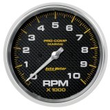Autometer Marine Carbon Fiber 5in 10K RPM In-Dash Tachometer Gauge thumbnail 5
