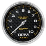 Autometer Marine Carbon Fiber 5in 10K RPM In-Dash Tachometer Gauge thumbnail 6