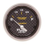 Autometer Marine Carbon Fiber 2-1/16in 240-33 Ohms Electric Fuel Level Gauge thumbnail 3
