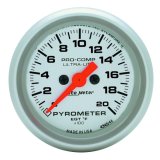 Autometer Ultra-Lite 52mm 0-2000 Deg F Electronic EGT Kit thumbnail 2