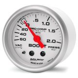 Autometer Ultra-Lite 52mm 60cm/HG-2.0Bar Mechanical Vacuum/Boost Gauge thumbnail 3