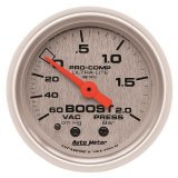 Autometer Ultra-Lite 52mm 60cm/HG-2.0Bar Mechanical Vacuum/Boost Gauge thumbnail 4
