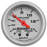 Autometer Ultra-Lite 52mm 60cm/HG-2.0Bar Mechanical Vacuum/Boost Gauge thumbnail 6