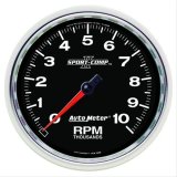Autometer Sport-Comp II 5 inch 0-10000 RPM In Dash Tachometer thumbnail 1