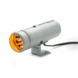 Autometer 12 Amber LED Super-Lite Shift Light Silver thumbnail 2