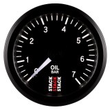Autometer Stack Instruments 52mm 0-7 BAR M10 (M) Mechanical Oil Pressure Gauge - Black thumbnail 4