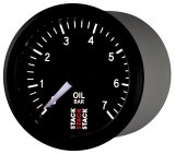 Autometer Stack Instruments 52mm 0-7 BAR M10 (M) Mechanical Oil Pressure Gauge - Black thumbnail 7
