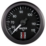 Autometer Stack Instruments 52mm 50-115 Celsius 3/8 BSPT (M) Mechanical Water Temp Gauge - Black thumbnail 1