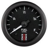 Autometer Stack Instruments 52mm 0-280 Ohm Programmable Pro Stepper Motor Fuel Level Gauge - Black thumbnail 1