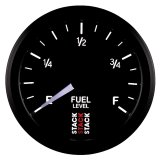 Autometer Stack Instruments 52mm 0-280 Ohm Programmable Pro Stepper Motor Fuel Level Gauge - Black thumbnail 4