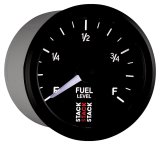 Autometer Stack Instruments 52mm 0-280 Ohm Programmable Pro Stepper Motor Fuel Level Gauge - Black thumbnail 8