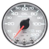 Autometer Spek-Pro 2-1/16in 0-120 PSI Digital Stepper Motor w/Peak & Warn Oil Pressure Gauge thumbnail 5