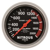 Autometer 2-5/8in 0-2000 PSI Mechanical Nitrous Pressure Sport-Comp Gauge thumbnail 2