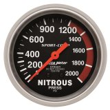 Autometer 2-5/8in 0-2000 PSI Mechanical Nitrous Pressure Sport-Comp Gauge thumbnail 4