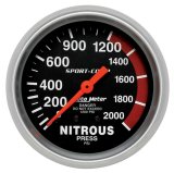 Autometer 2-5/8in 0-2000 PSI Mechanical Nitrous Pressure Sport-Comp Gauge thumbnail 8