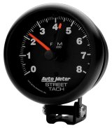 Autometer Z-Series 3-3/4in 8K RPM Pedestal w/ Red Line Tachometer Gauge thumbnail 8