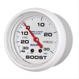 Autometer Marine White Gauge 2-5/8in Mechanical Vacuum/Boost Gauge 30INHG-30PSI thumbnail 3