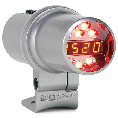 Autometer Silver Digital Pro Shift Lite Tube 1 Stage