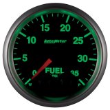 Autometer Elite 2-1/16in 0-35 PSI Fuel Pressure Stepper Motor w/ Peak & Warn thumbnail 3