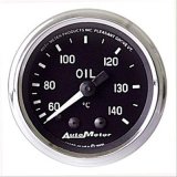 Autometer Cobra 2 1/16in 60-140 Deg Celsius Mechanical Oil Temperature Gauge thumbnail 1